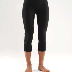 Lululemon Wunder Under Crop Ruffle Leggings Size 6